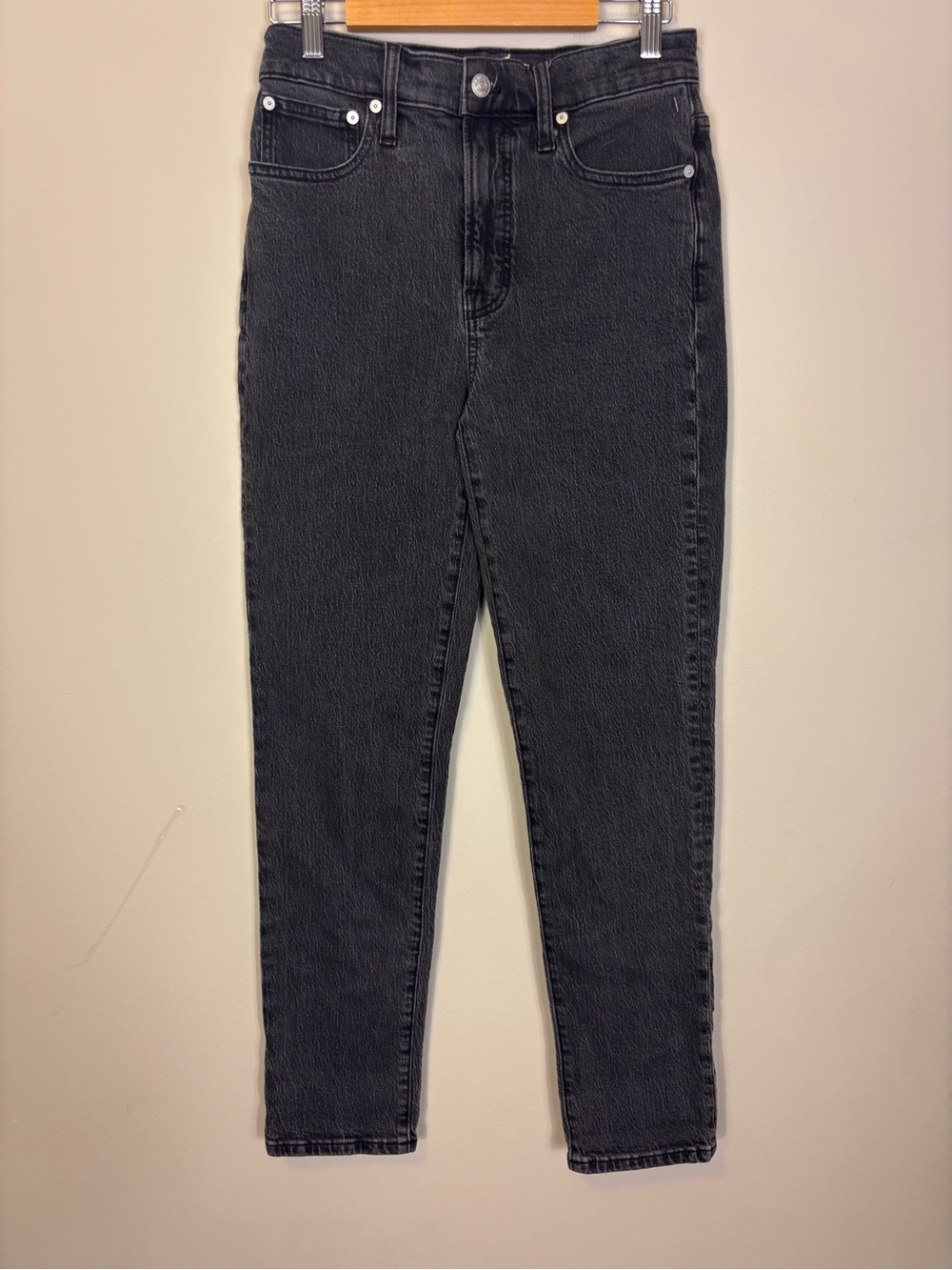 Madewell Faded Black The Perfect High-Rise Vintage Jeans 26 Tall Inseam